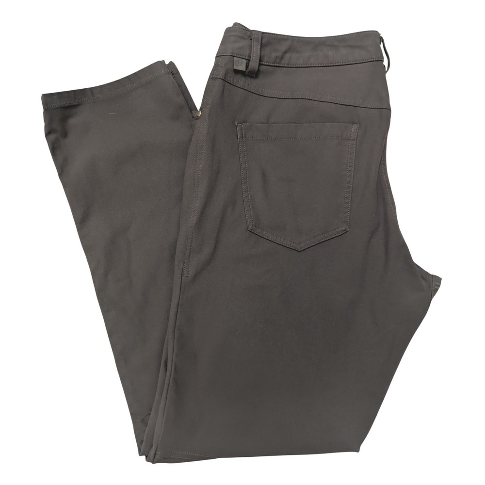 Lululemon ABC Classic Fit Pant Warpstreme Dark Gray Mens 34x32 M5ADES
